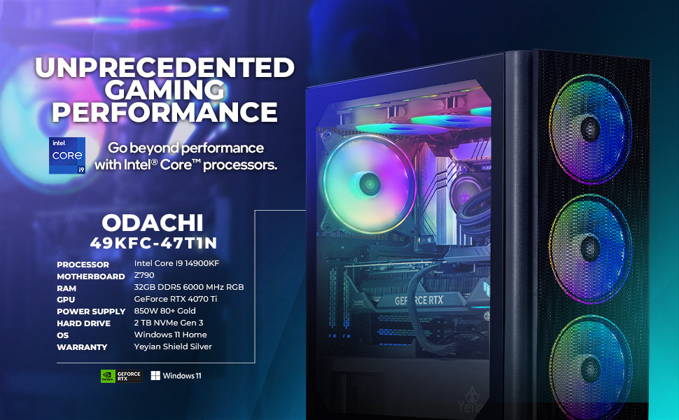 Yeyian Odachi OD49KFC-47T1N Gaming Desktop 